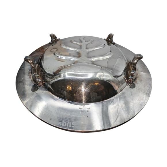 Vintage/Antique King Richard Silver Plate Large Heavy Footed Meat Platter - Picture 5 of 6